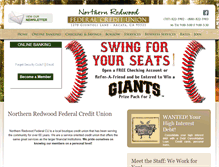 Tablet Screenshot of northernredwoodfcu.org